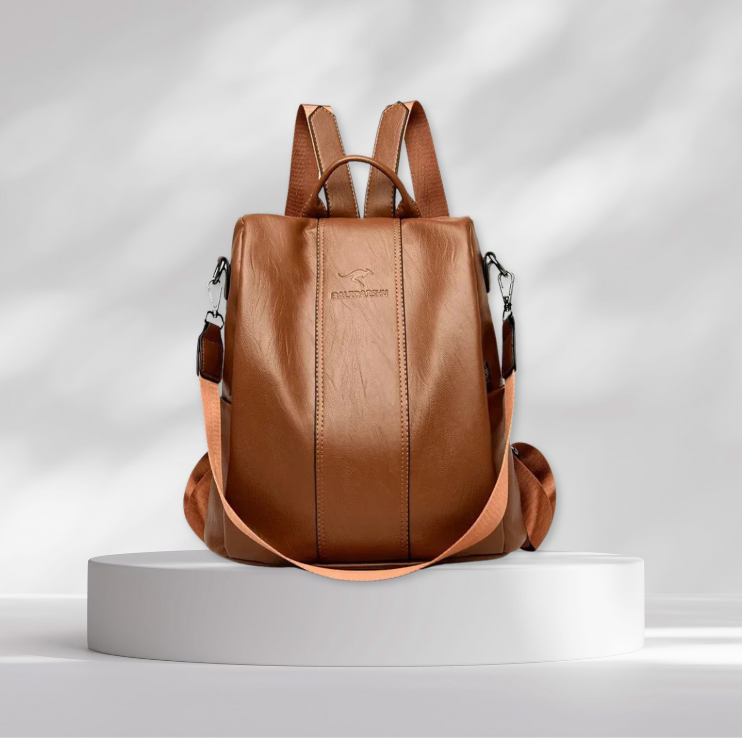 Aerosentials™ Womens Anti Theft Leather Backpack