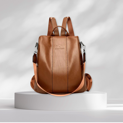 Aerosentials™ Womens Anti Theft Leather Backpack