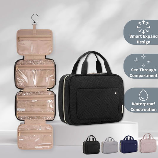 Aerosentials™ Expanding Travel Makeup Bag