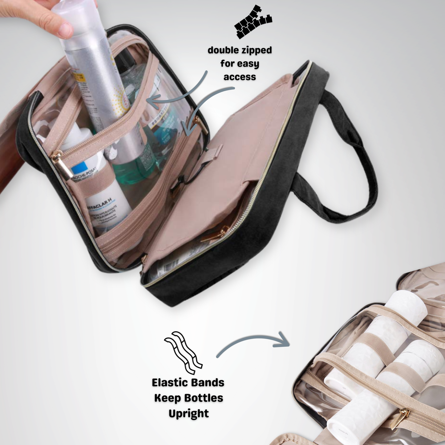 Aerosentials™ Expanding Travel Makeup Bag