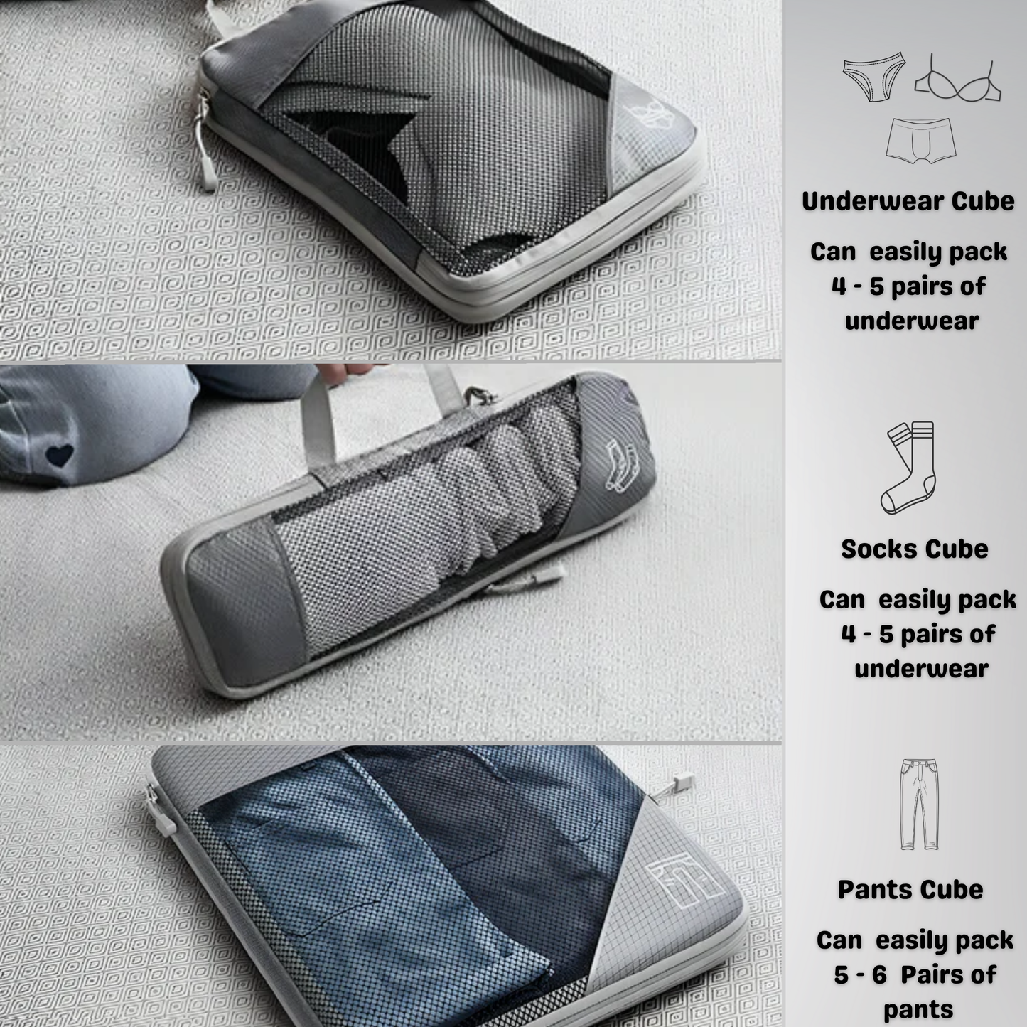 Aerosentials™ Compression packing cubes