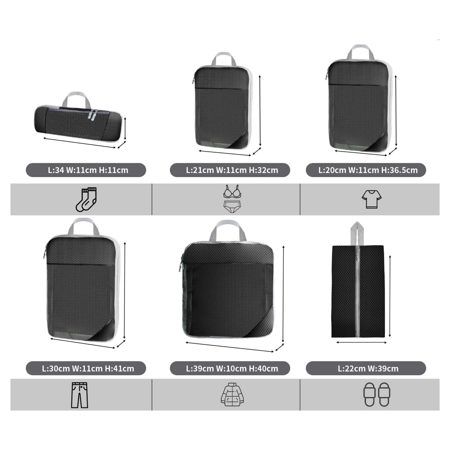 Aerosentials™ Compression packing cubes